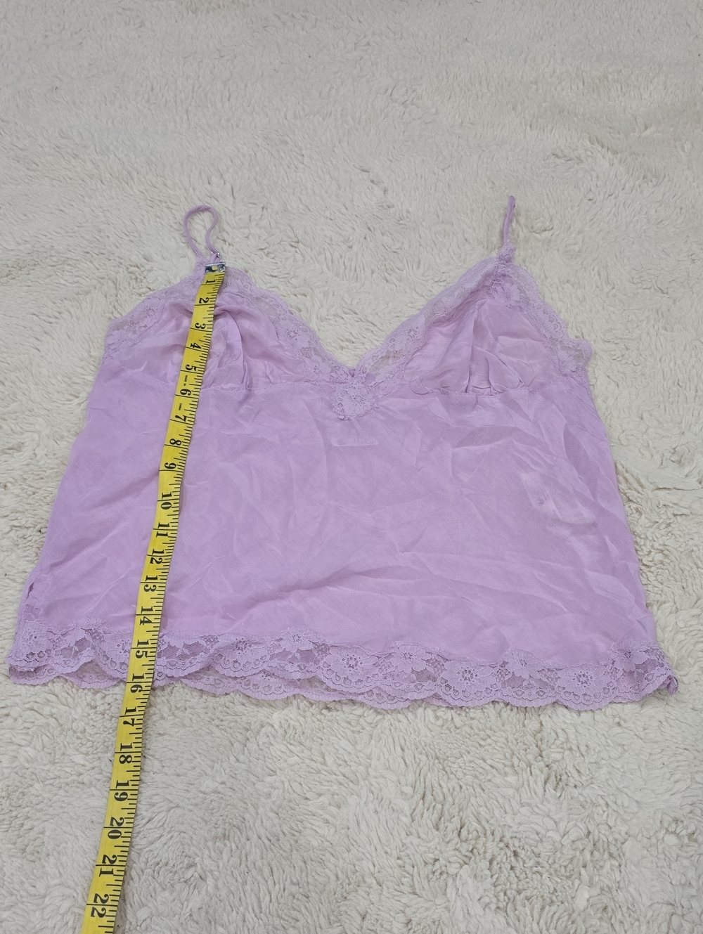 Free People Lilac Lace Trim Slip Camisole - Picture 4 of 6